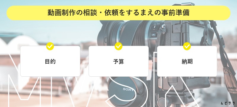 動画制作の相談・依頼をするまえの事前準備