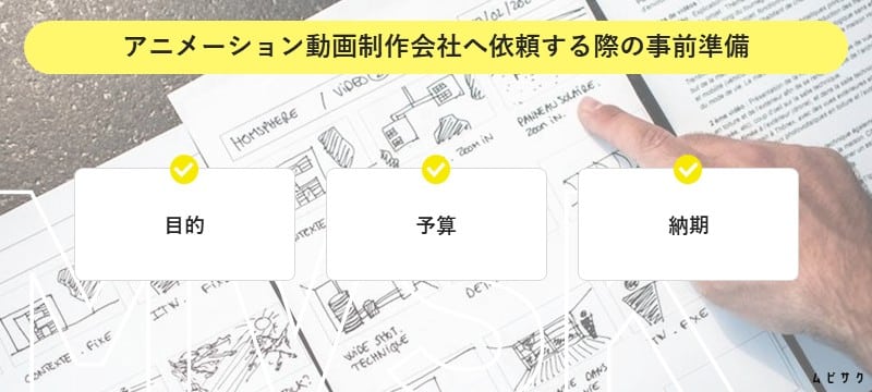 アニメーション動画制作会社へ依頼する際の事前準備