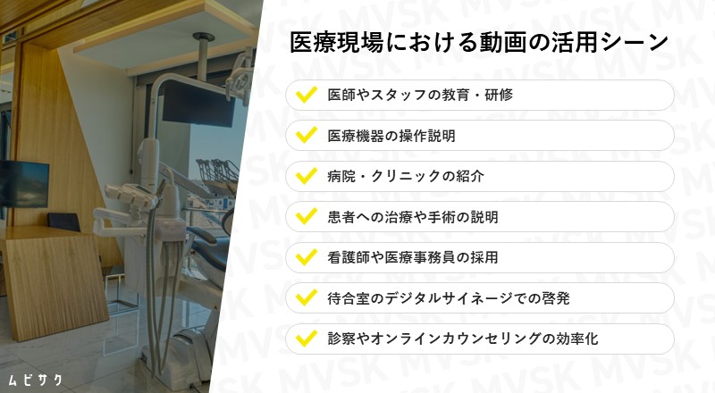 医療現場における動画の活用シーン