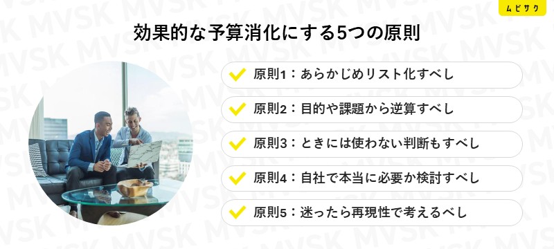 効果的な予算消化にする5つの原則