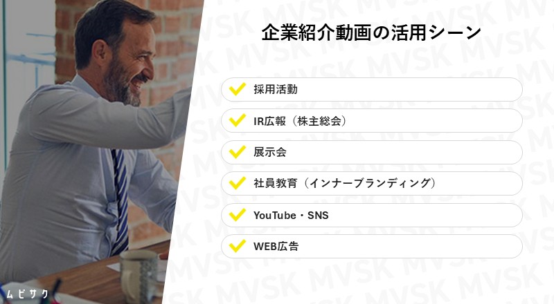 企業紹介動画の活用シーン