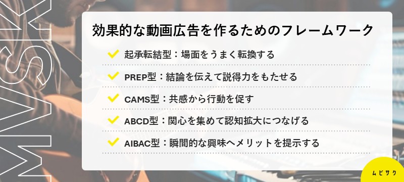 効果的な動画広告を作るためのフレームワーク