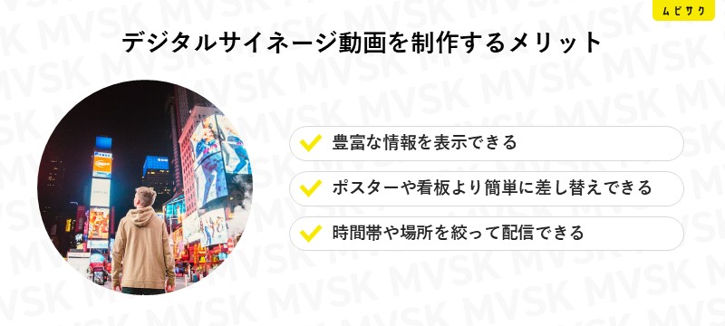 デジタルサイネージ動画を制作するメリット