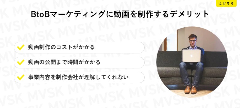 BtoBマーケティングに動画を制作するデメリット