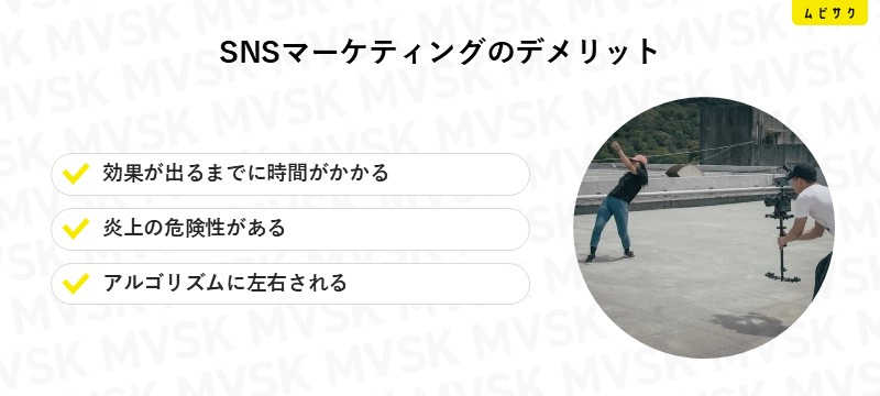 SNSマーケティングのデメリット
