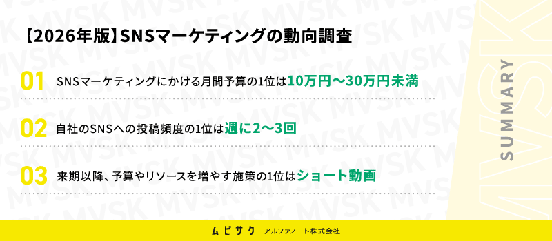 SNSマーケティングの月間予算は10万円～30万円未満が27.2%と最多