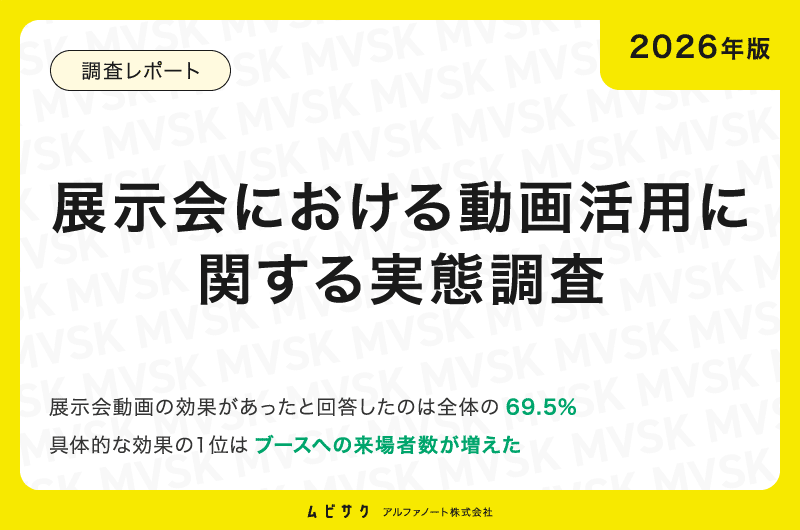 【2026年版】展示会における動画活用に関する実態調査｜ブースで上映する長さは「1分～2分未満」が最多